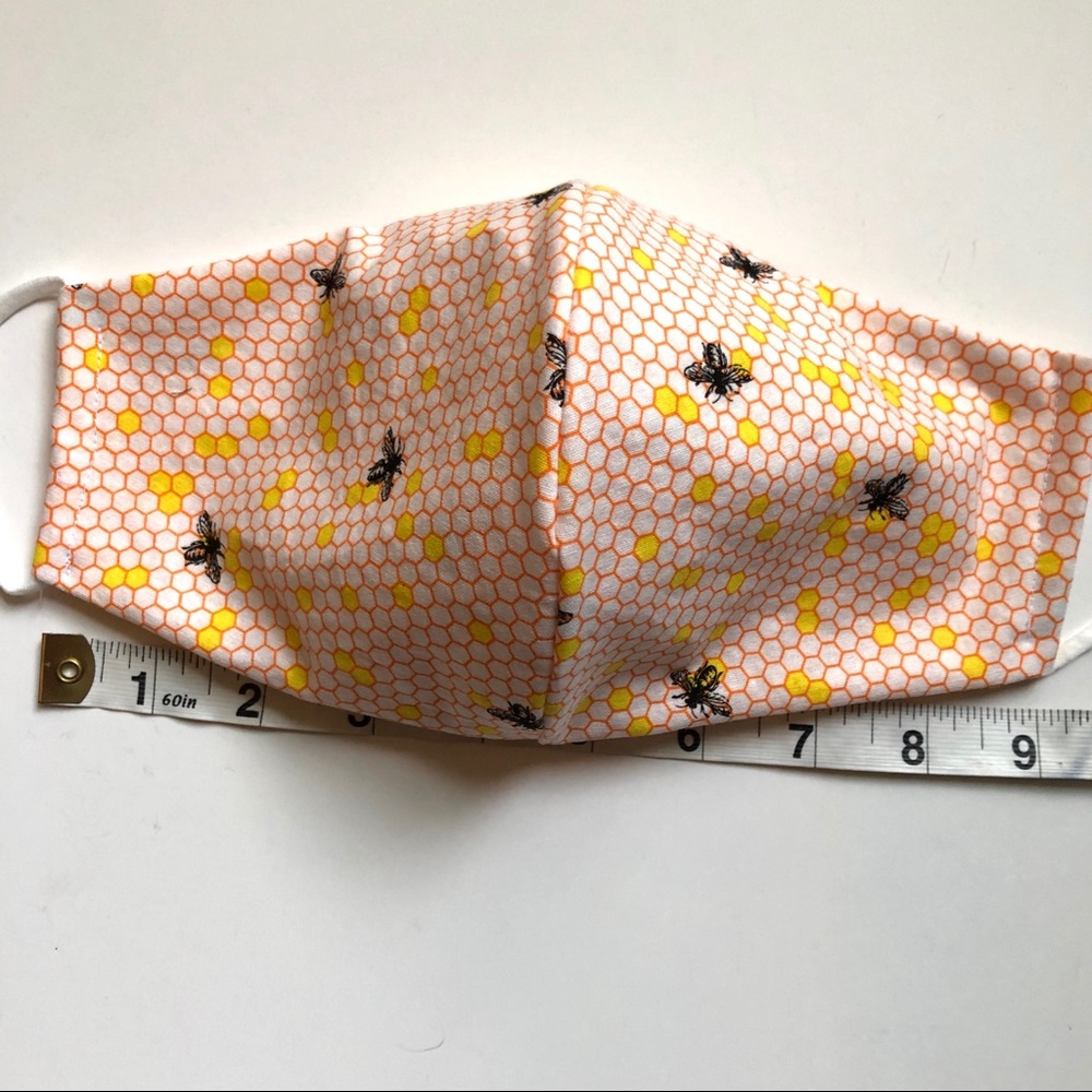 25% OFF 2/More Bee Print Face Mask OSFM Cotton - Picture 4 of 9